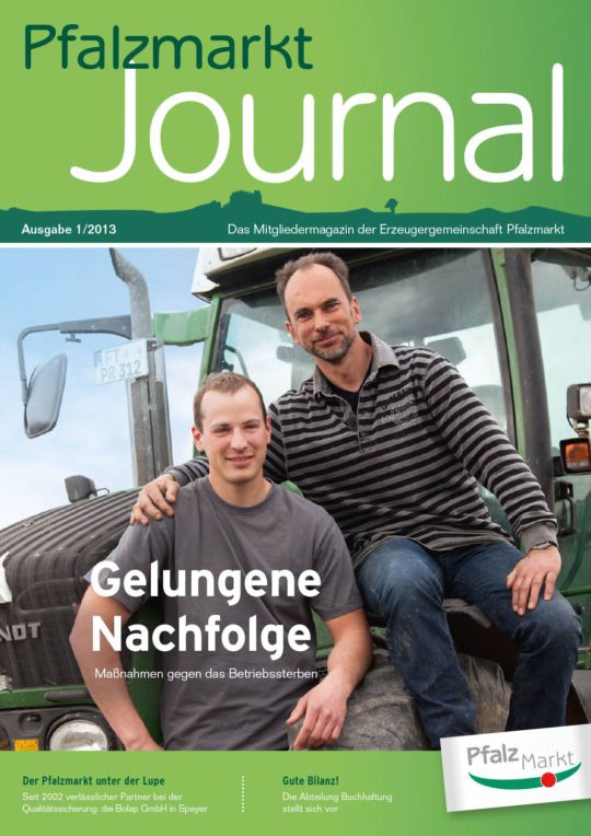 Cover Pfalzmarkt Journal, Ausgabe 2013-1