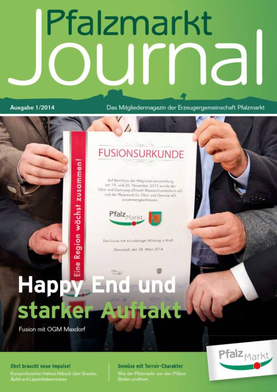 Cover Pfalzmarkt Journal, Ausgabe 2014-1