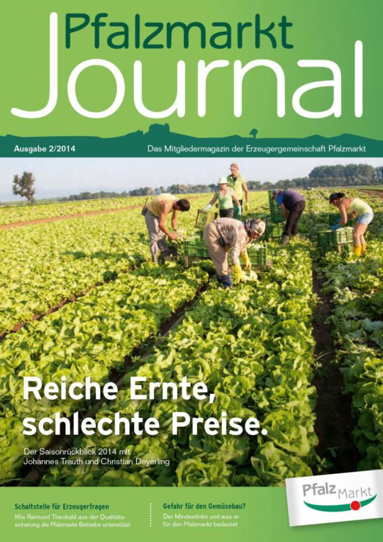 Cover Pfalzmarkt Journal, Ausgabe 2014-2